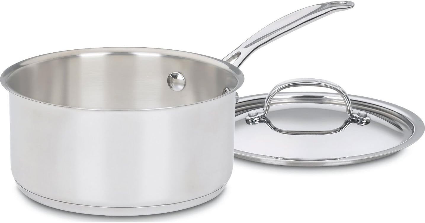 

Cuisinart 719-18 Классическая кастрюля Chef's из нержавеющей стали емкостью 2 литра с крышкой