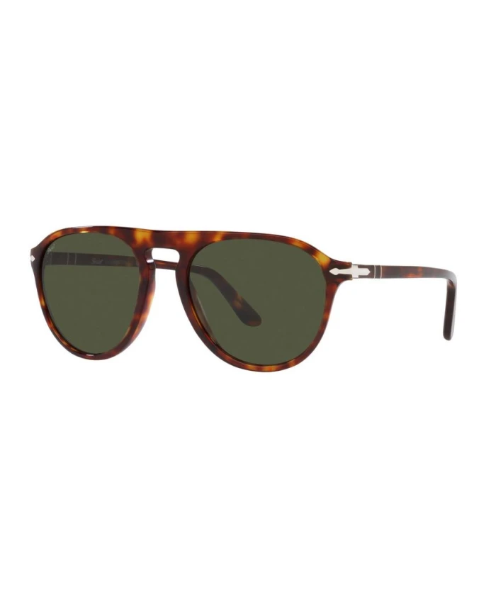 

Солнцезащитные очки пилоты в стиле ретро в теплых тонах Persol, коричневый