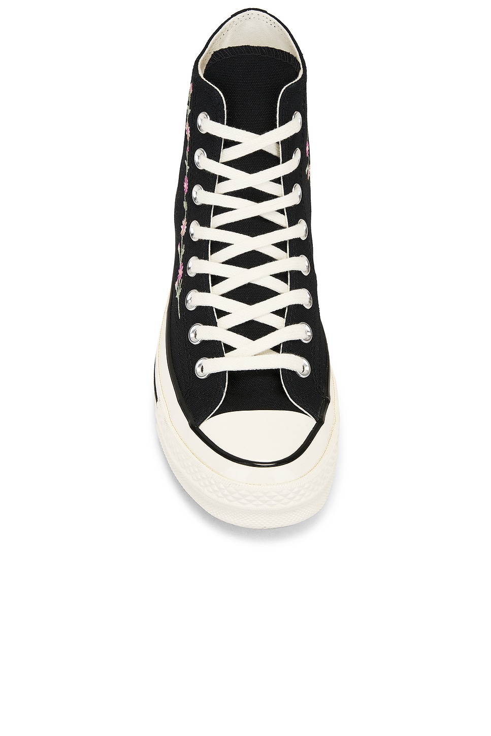 Кроссовки Chuck 70 с вышитыми цветами Converse, black, cactus bud & flamingo fade — фото 4