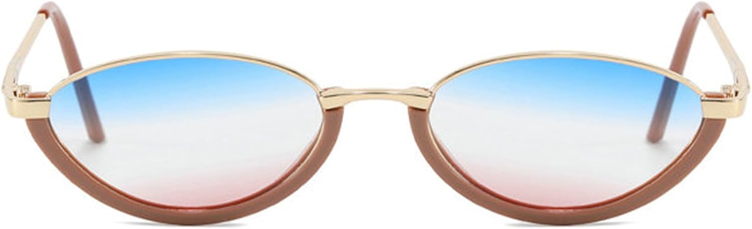 

Солнцезащитные очки Helena в стиле ретро, ​​маленькая оправа, овальная, узкая, женские и мужские, модные в стиле 90-х, «кошачий глаз», черные, трендовые, с защитой от УФ-излучения UV400, C6