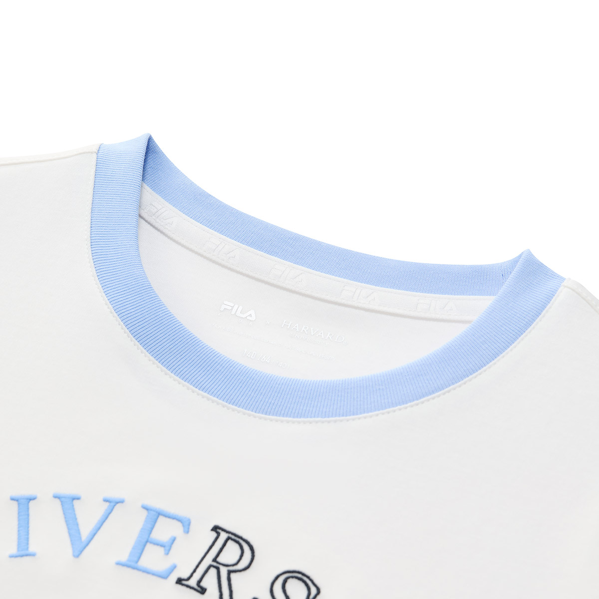 FILA KIDS Футболка детская Feile с коротким рукавом Cloud White для подростков — фото 3