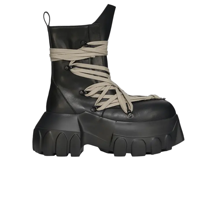 

Ботинки Rick Owens Hollywood Megalace Mega Tractor Boot 'Black', черный