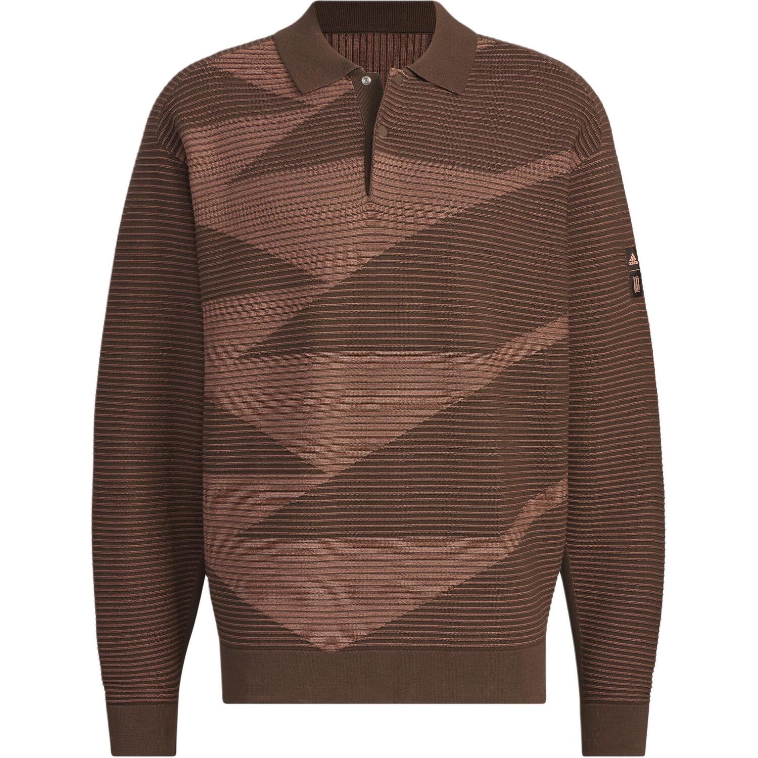 Adidas Wuji Series поло мужское brown/clay strata — фото 3