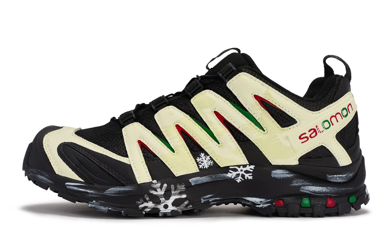 SALOMON XA PRO 3D LA YAUTE дышащие кроссовки для бега низкие Unisex черные желтые белые красные зеленые — фото 3