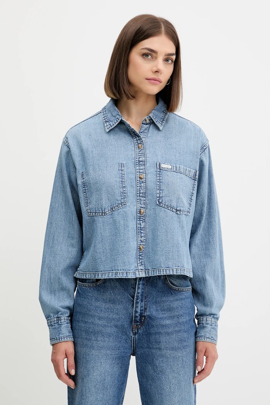 

Джинсовая рубашка Guess Jeans, синий