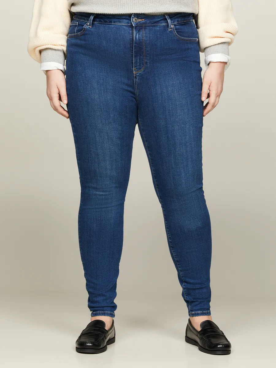 

Джинсы скинни Tommy Hilfiger Curve "CRV HARLEM U SKINNY HW KAI", большие размеры, цвет Kai