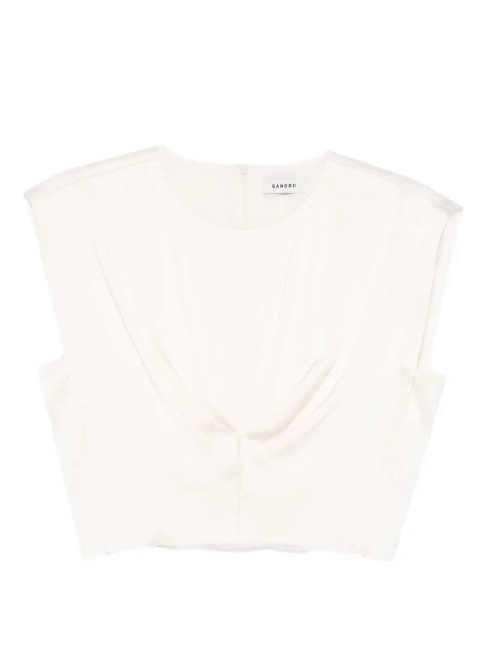 

Блузка со складками SANDRO, бежевый