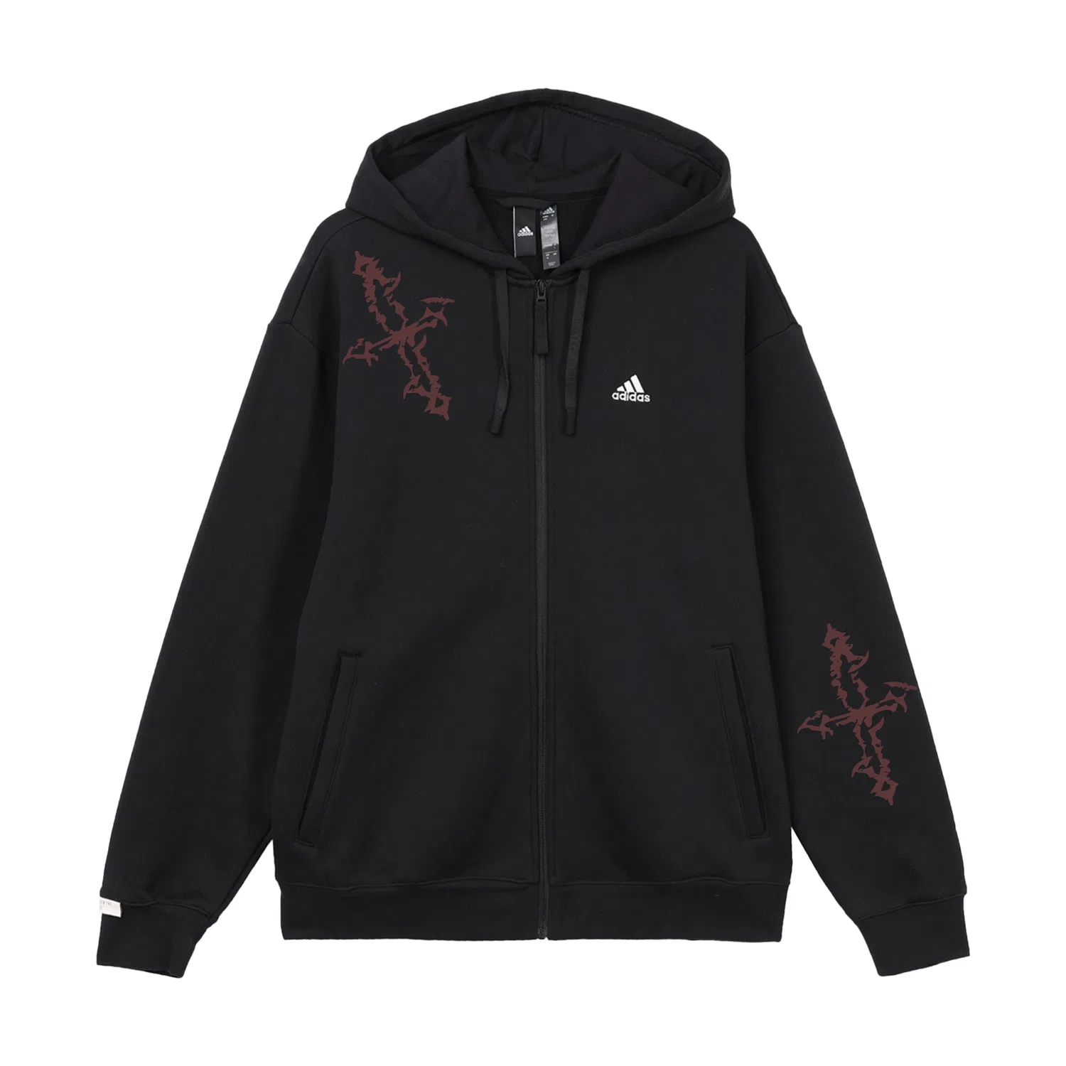 Куртка утепленная с капюшоном Adidas Black