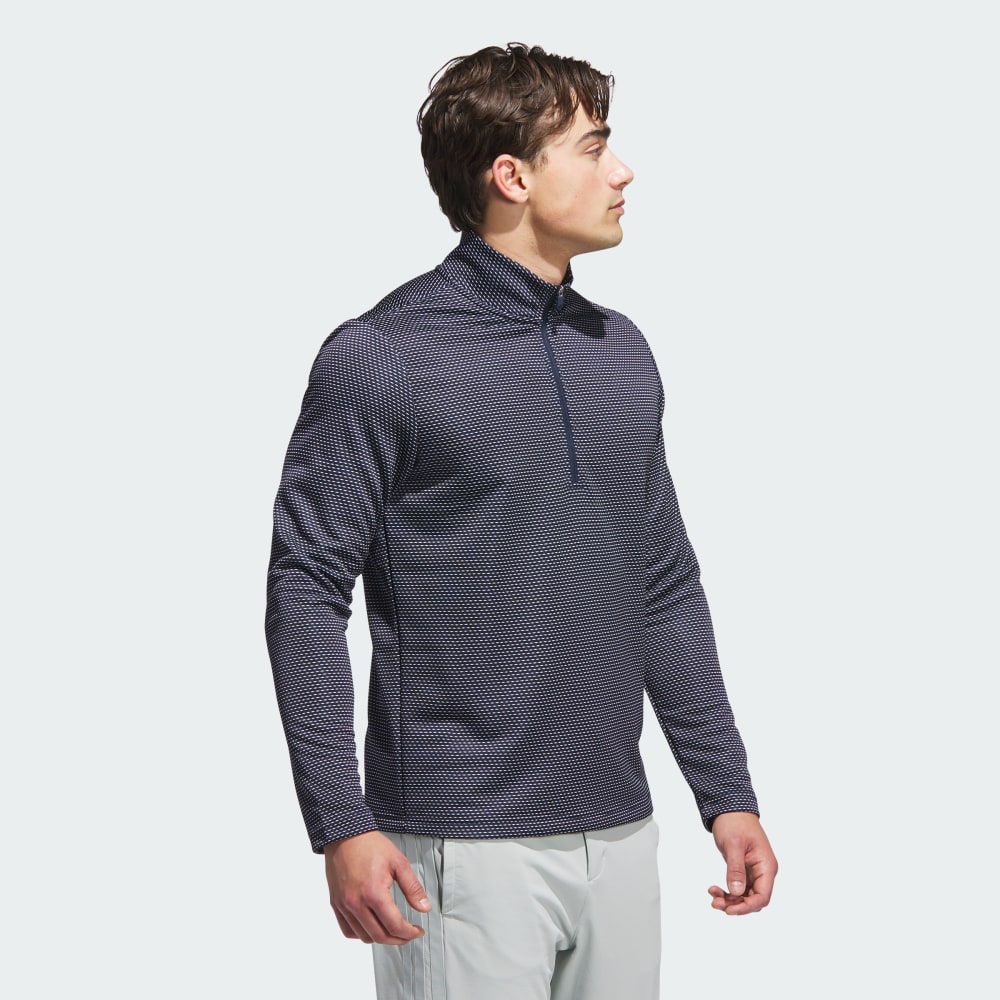 Толстовка Adidas Performance Printed Quarter-Zip, цвет Collegiate Navy — фото 3