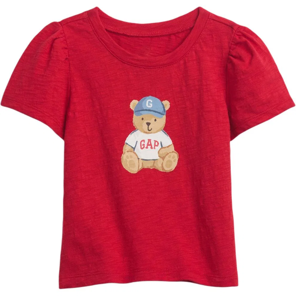 Футболка детская GAP белая — фото 4