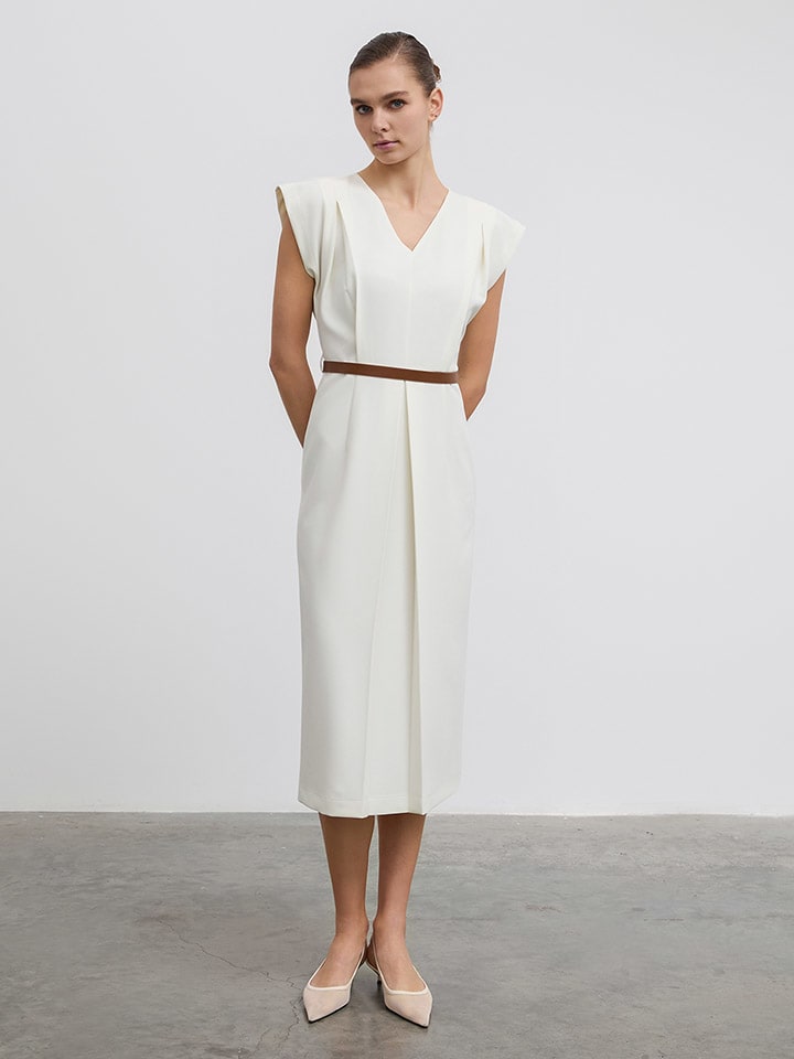 

Длинное платье BGN, кремовый