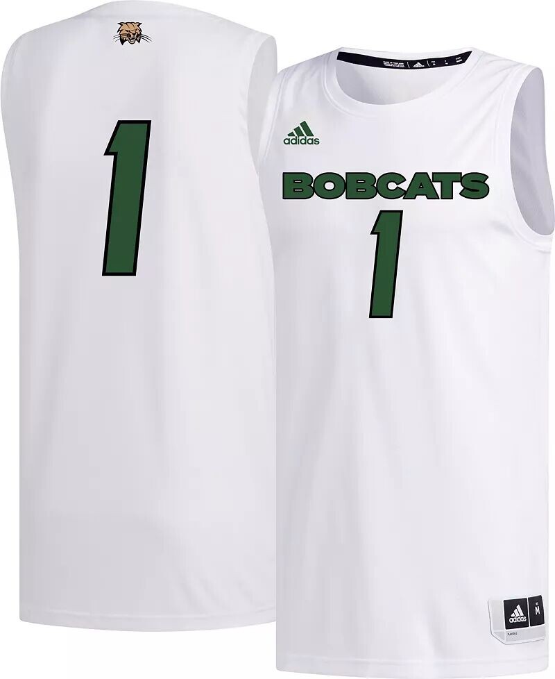 

Мужская белая баскетбольная майка Adidas Ohio Bobcats #1 Replica Swing Swing
