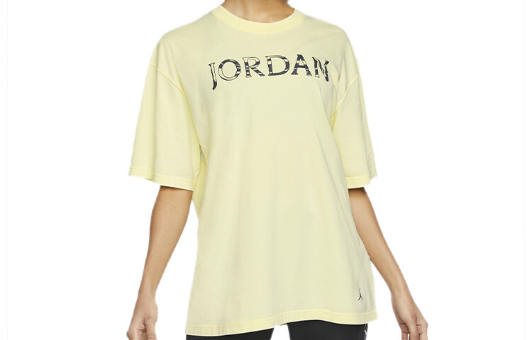 

Футболка женская лимонно-желтая Jordan