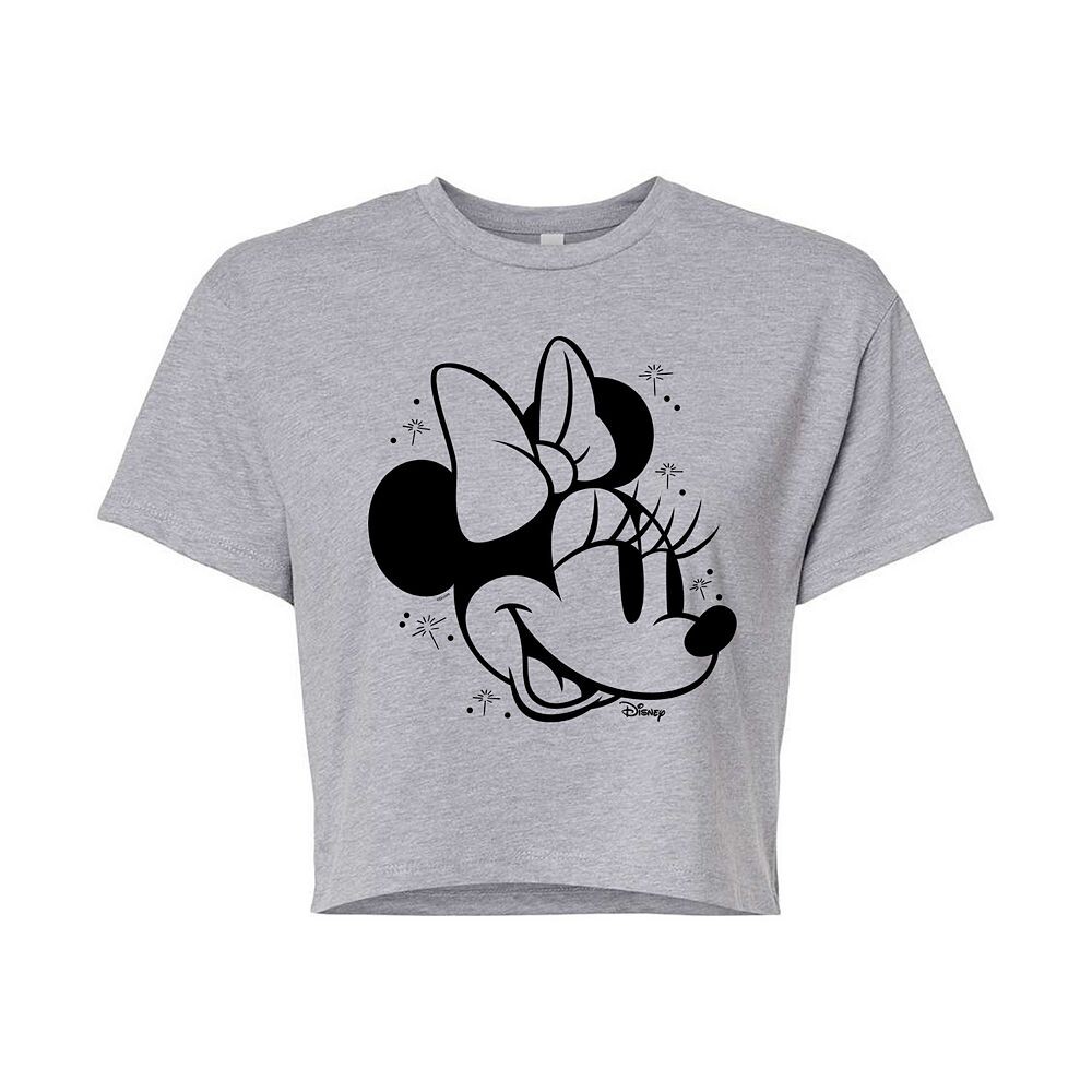 

Укороченная футболка Disney's Minnie Mouse Junior Stars, цвет Heather Gray