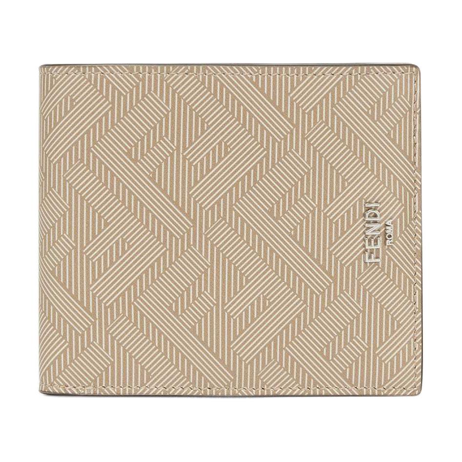 

Fendi Мужской кошелек из телячьей кожи, бежевый