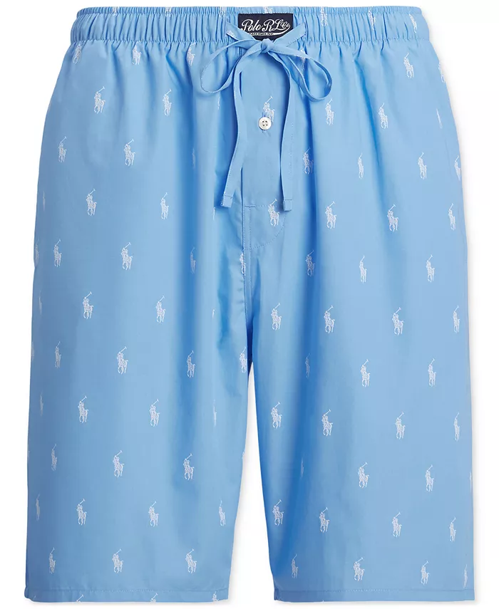 

Мужские плетеные шорты для сна Polo Ralph Lauren, синий