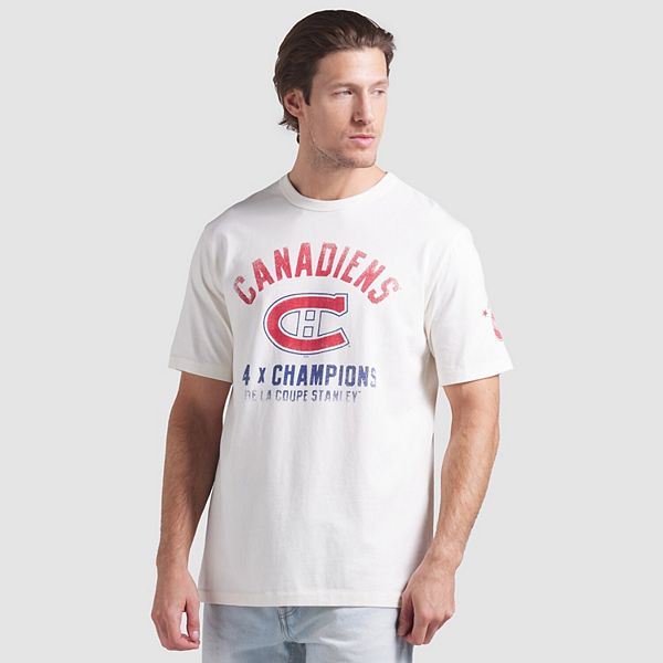 

Мужская белая футболка montreal canadiens decades collection timeless Fanatics