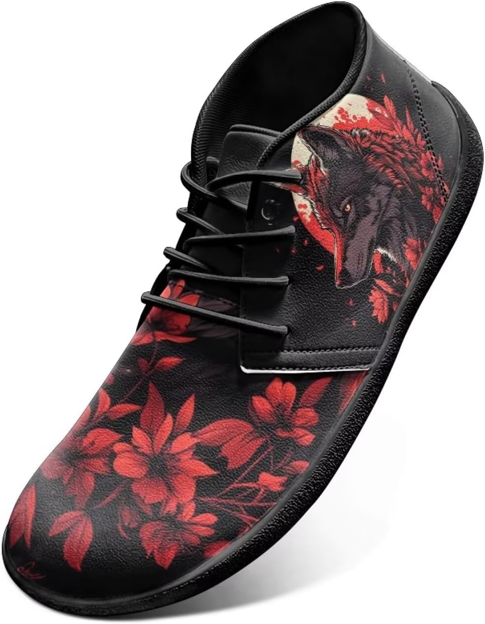 

Мужские широкие кроссовки для ходьбы, на шнуровке, минималистичный дизайн, противоскользящая подошва из пеноматериала с эффектом памяти, спортивные кроссовки, размеры US 6-14 Cugasmaru, Wolf Rose