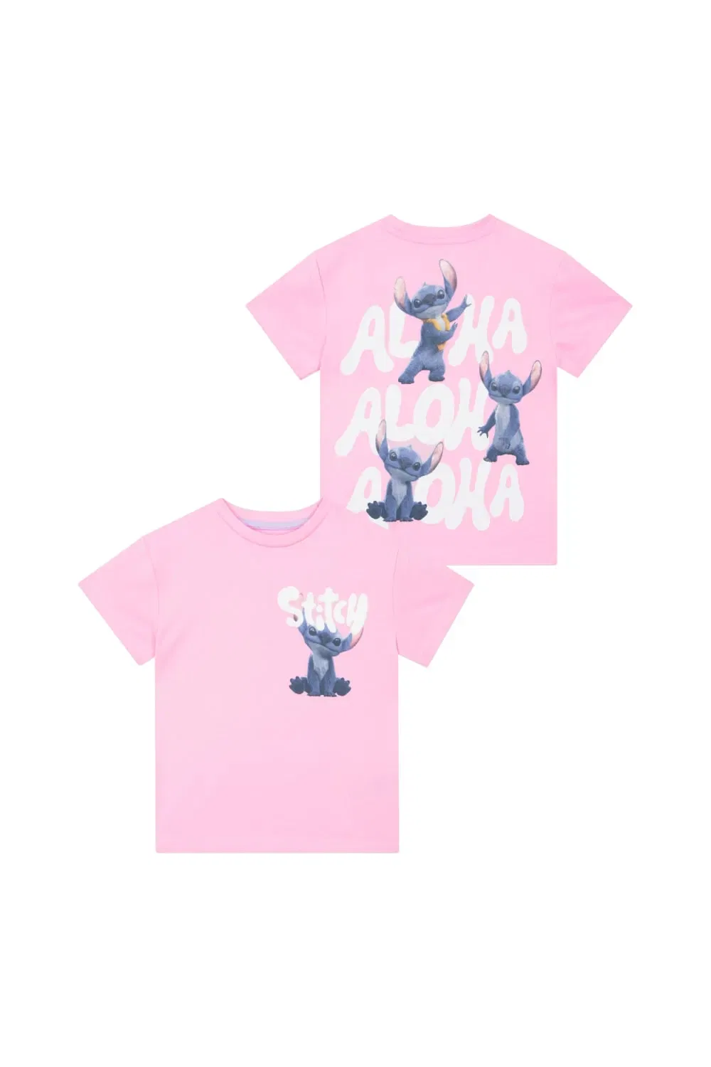 Футболка с принтом Stitch Disney, розовый