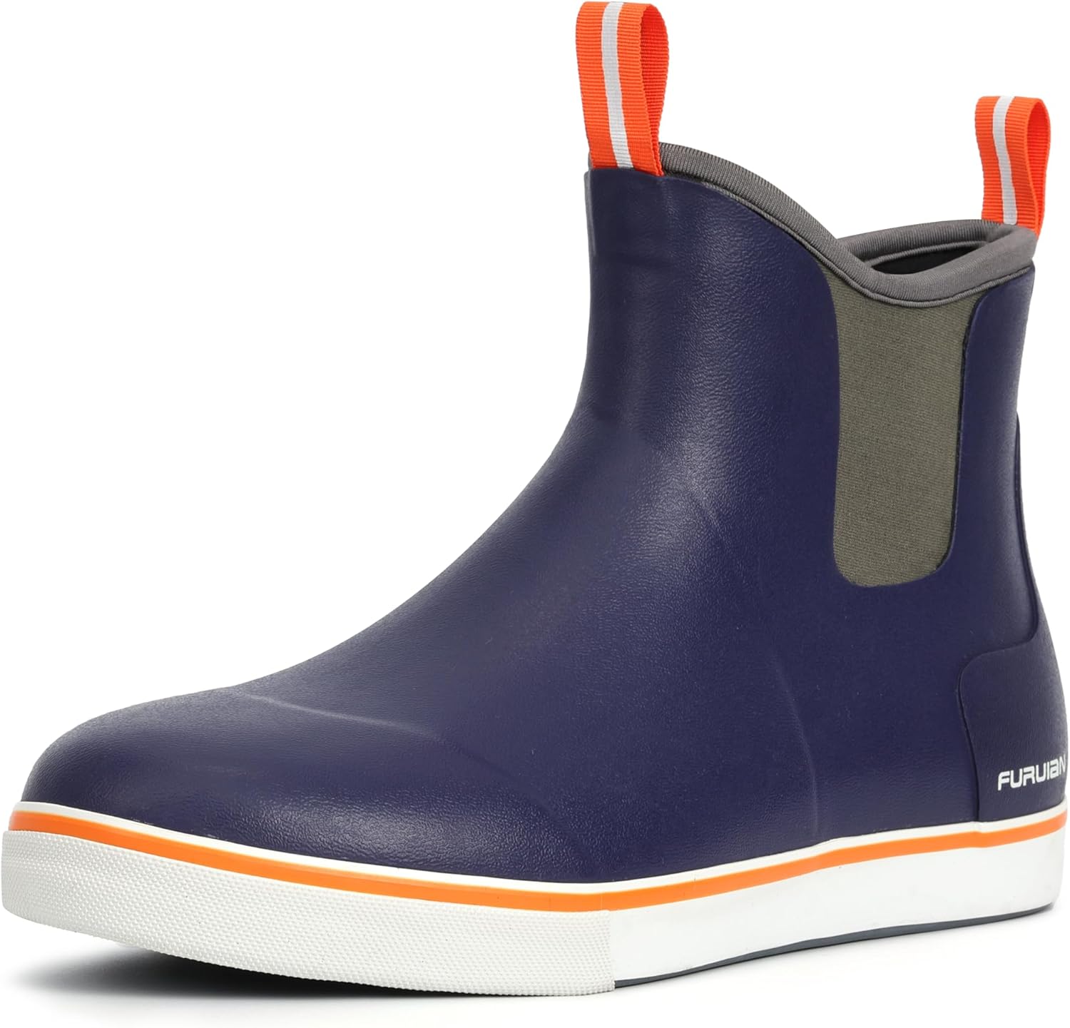 

Мужские ботинки Furuian Deck, рыболовные ботинки, водонепроницаемые дождевые ботинки, ботильоны на щиколотку, слипоны из неопрена и резины, челси для мужчин, ботинки для садоводства, рыбалки, походов, плавания и парусного спорта, синий