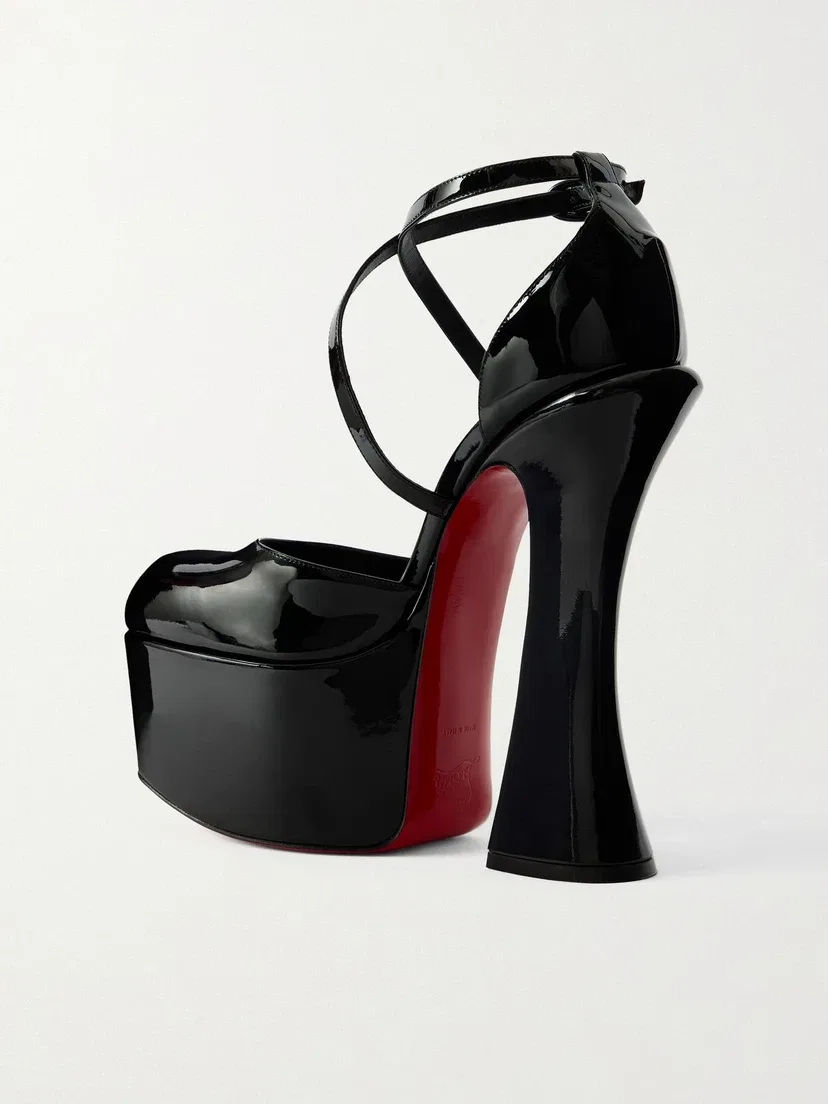 Туфли на платформе Aquadorcet 160 из лакированной кожи Christian Louboutin, черный — фото 3