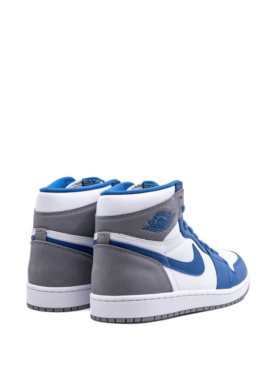 Кроссовки Air 1 High True Blue Jordan, синий — фото 3