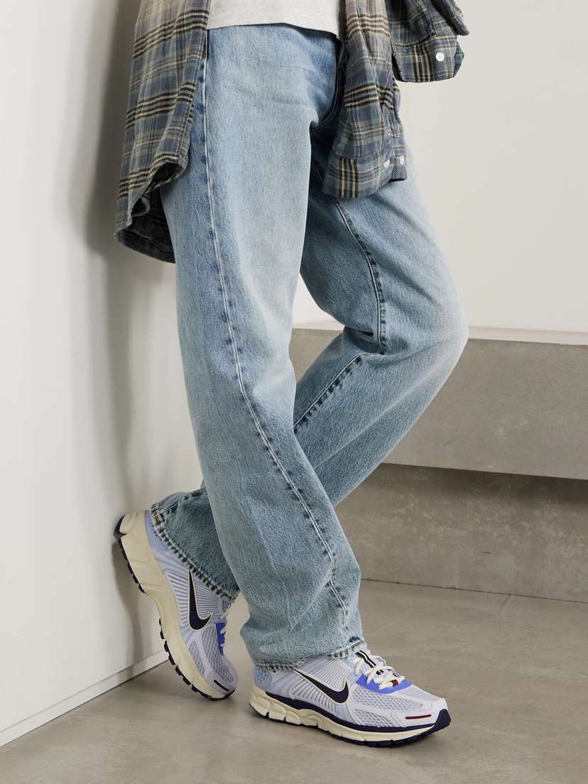 Кроссовки Zoom Vomero 5 из кожи и сетки с резиновой отделкой Nike, голубой — фото 2