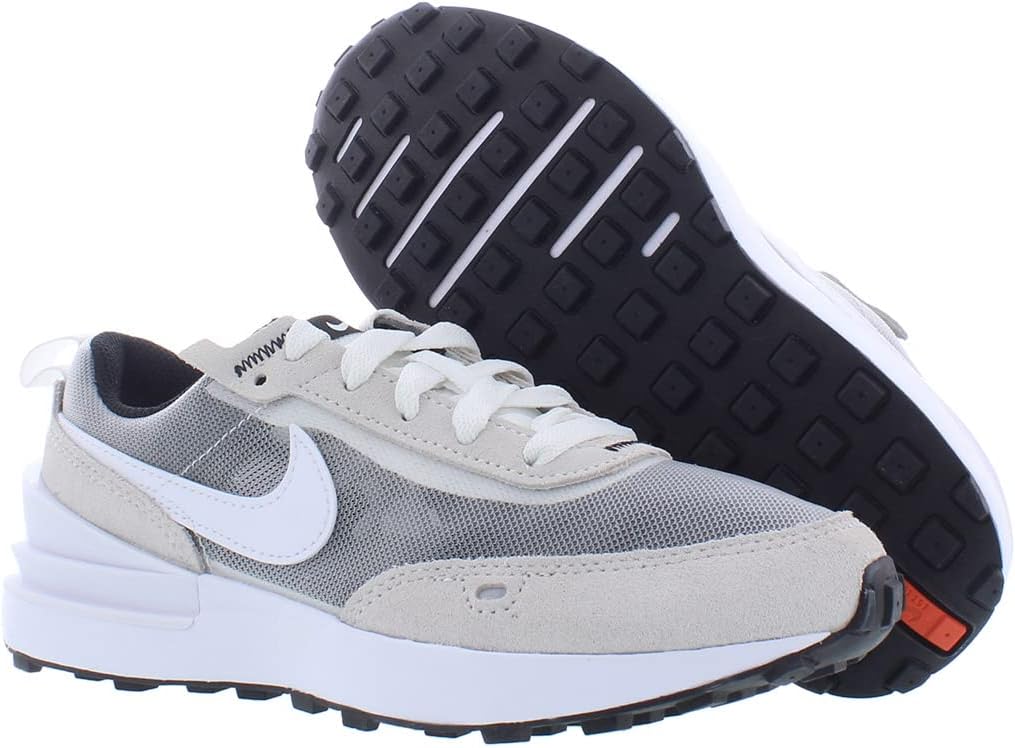 Кроссовки Nike Waffle One цвета Summit White - белый, черный, оранжевый — фото 2