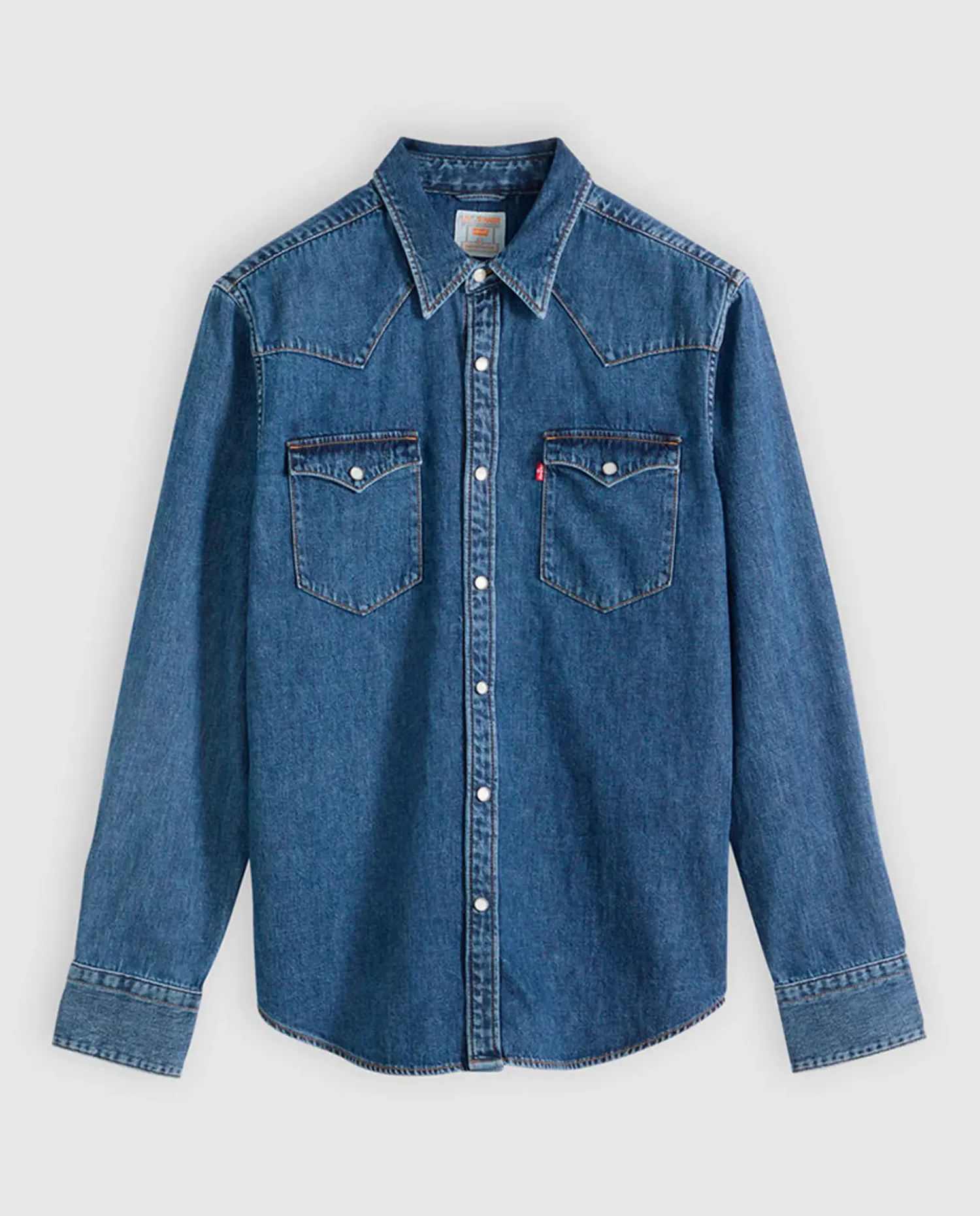 Рубашка мужская джинсовая с длинными рукавами Levi's, синий — фото 3