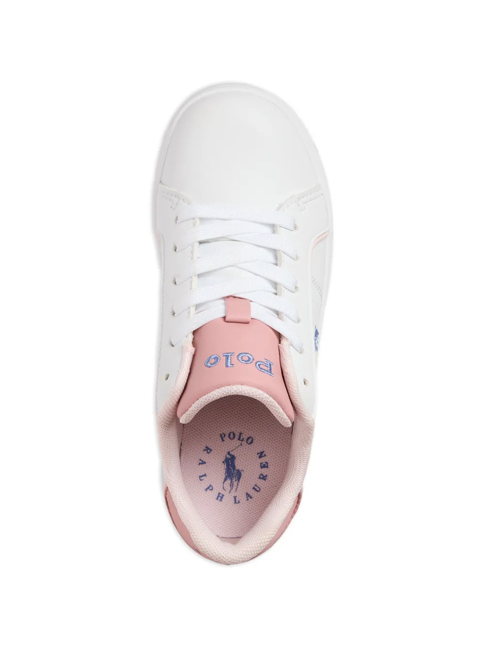 Кроссовки Heritage Court III с вышивкой Polo Ralph Lauren Kids, белый — фото 3