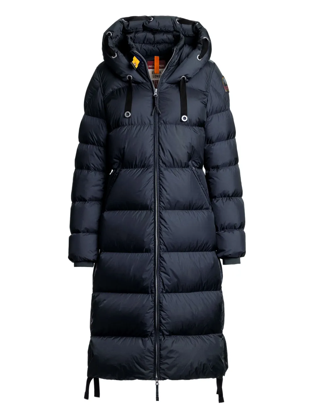 

Длинный пуховик Panda с капюшоном Parajumpers, синий