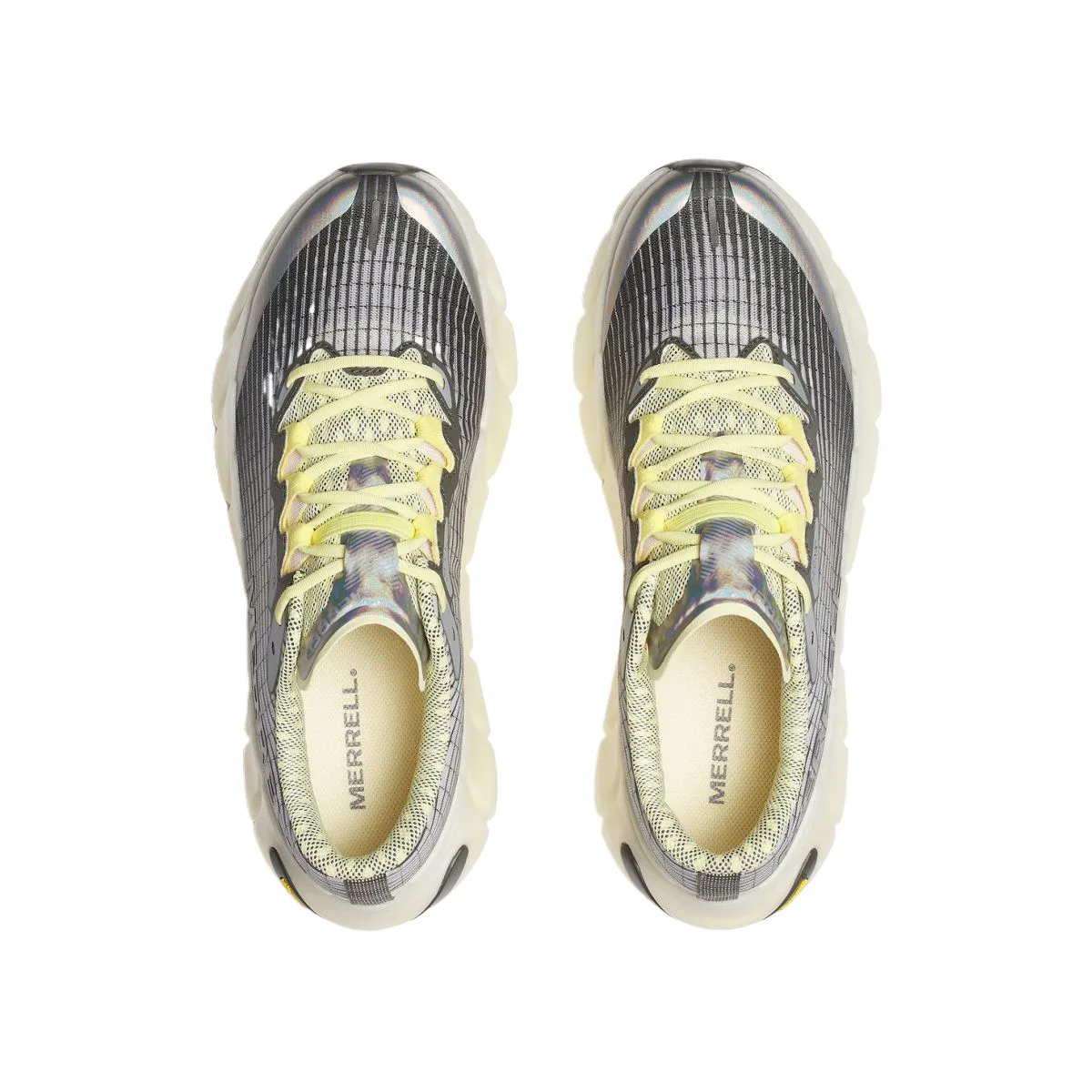 Дышащие и износостойкие низкие кроссовки для бега мужские MERRELL, lemon/белый whale желтый — фото 4