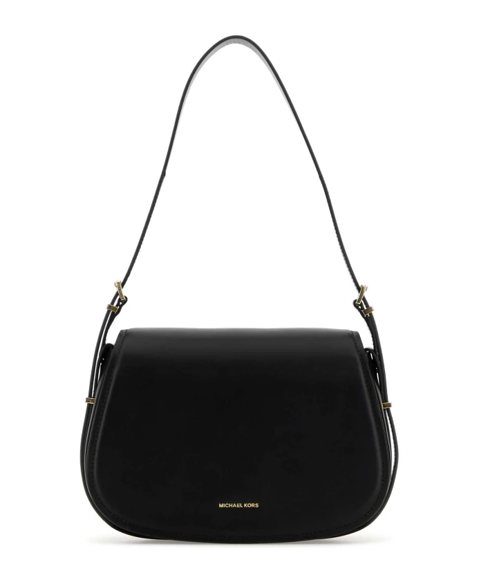 

Кожаная сумка через плечо Michael Kors, черный