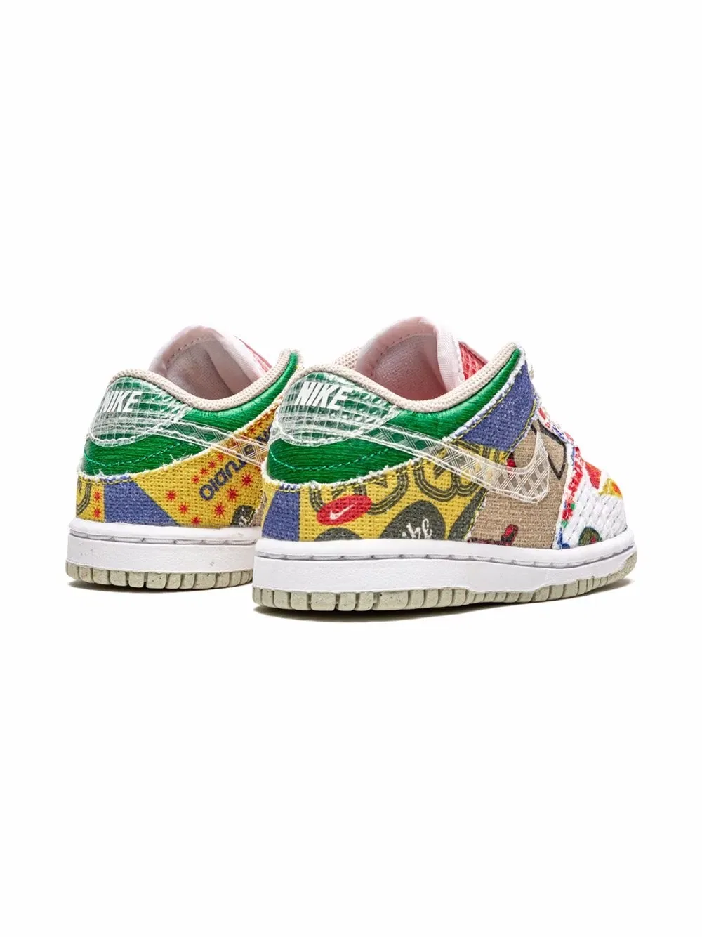 Низкие кроссовки Dunk "City Market" Nike Kids, красный — фото 3