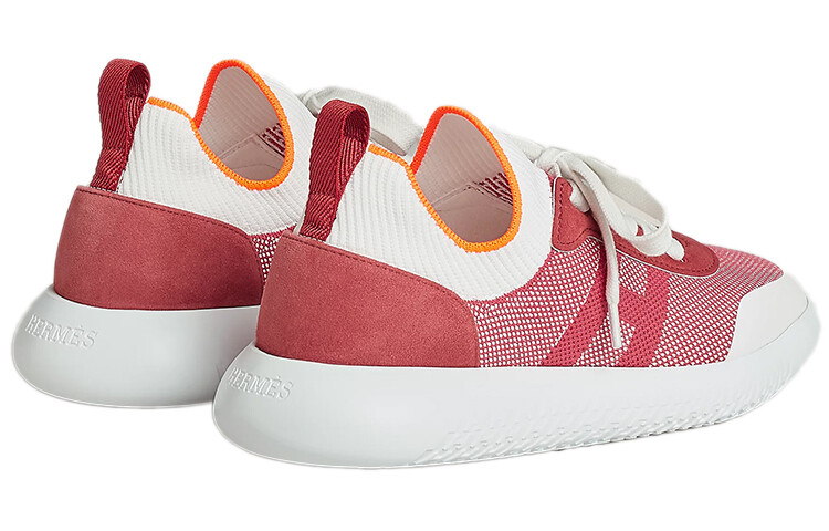 Кроссовки женские Hermès Crew Lifestyle Powder, красный — фото 3
