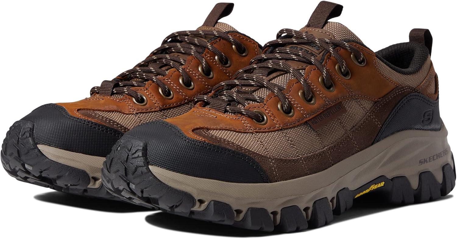Мужские туфли Skechers Edgemont с резиновой подошвой Goodyear, низкий профиль, шнуровка до носка, оксфорды, Cdb — фото 2