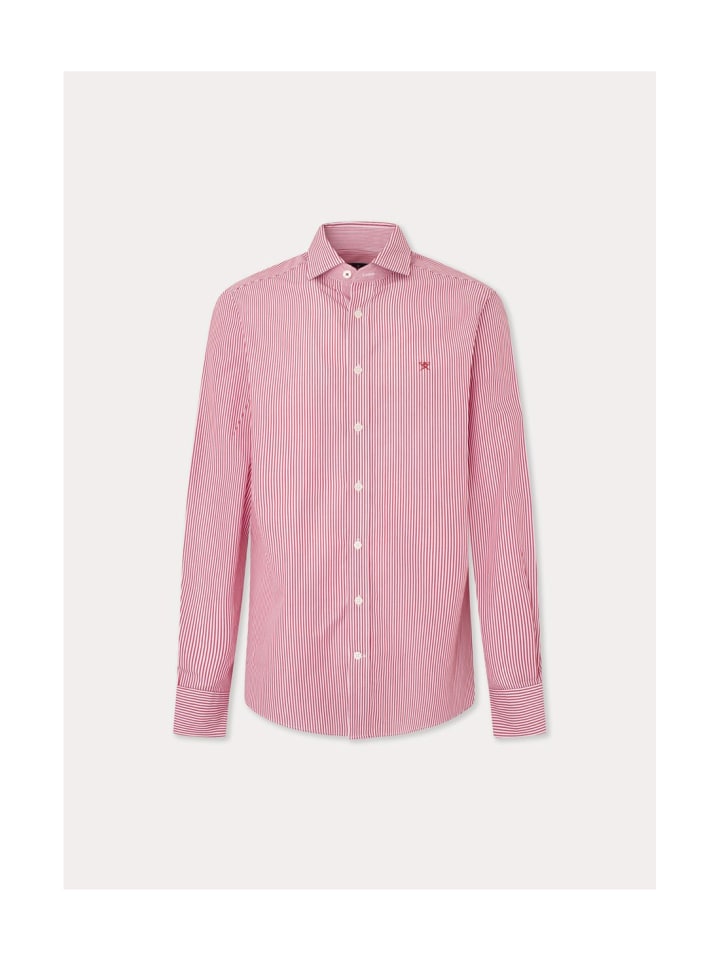 

Рубашка белого/каштаново-коричневого цвета Hackett London