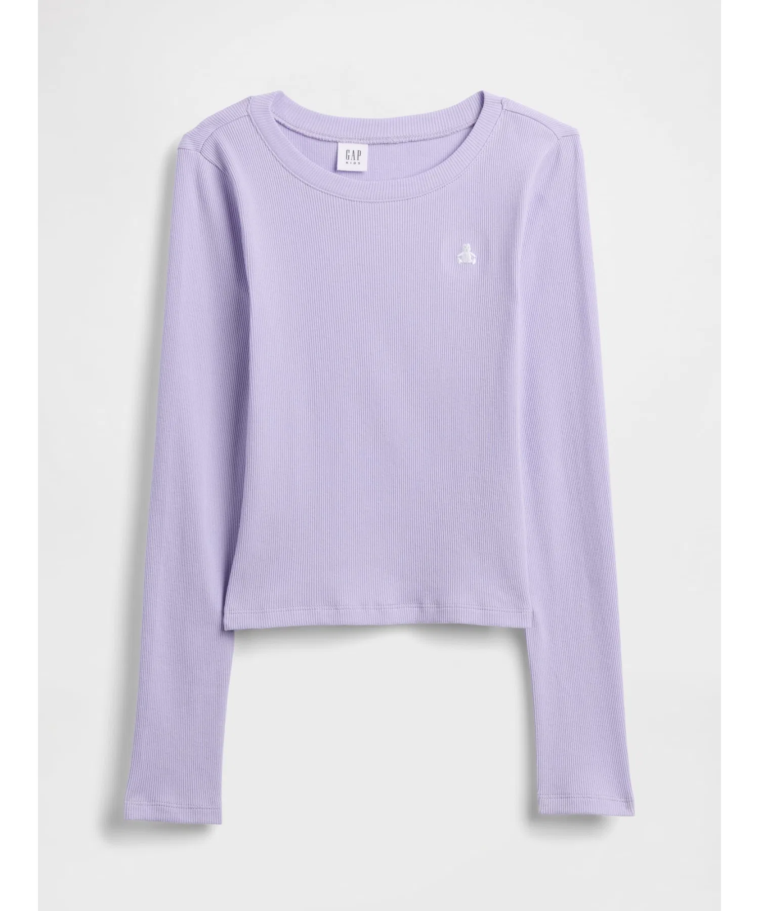 Детская футболка GAP с длинным рукавом и круглым вырезом — фото 4