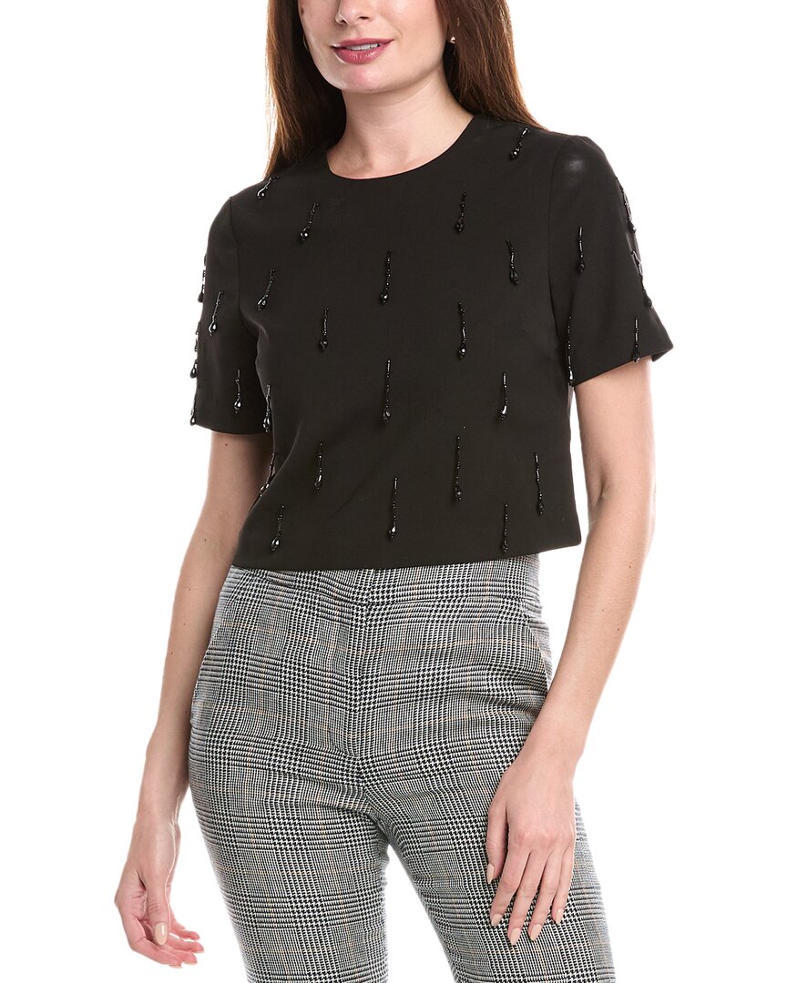 

Бесконечная роза топ с бисером Endless rose, черный