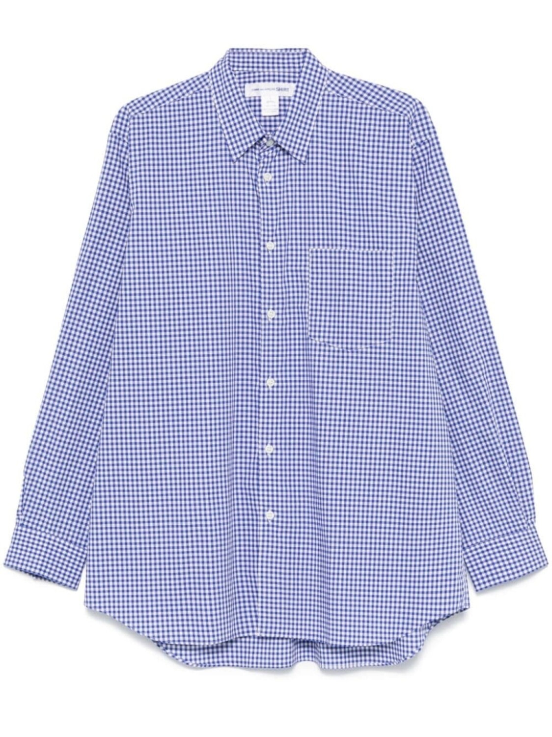 

Comme Des Garçons Shirt рубашка в клетку гингем, белый