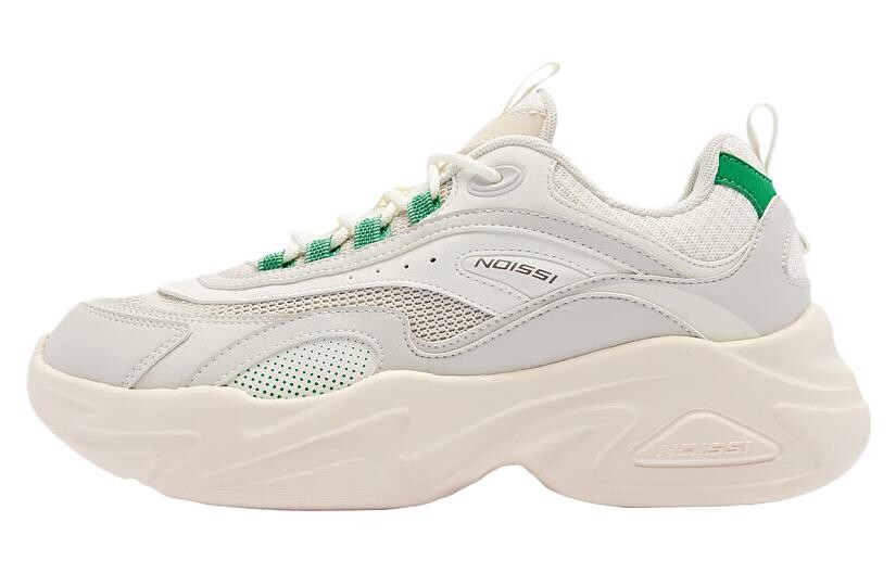 

Кроссовки Cheese Running Women's Low-Top White/Green Qiaodan