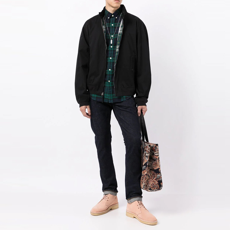 Polo Ralph Lauren Куртка мужская с вышитым логотипом и стойкой, Black — фото 4