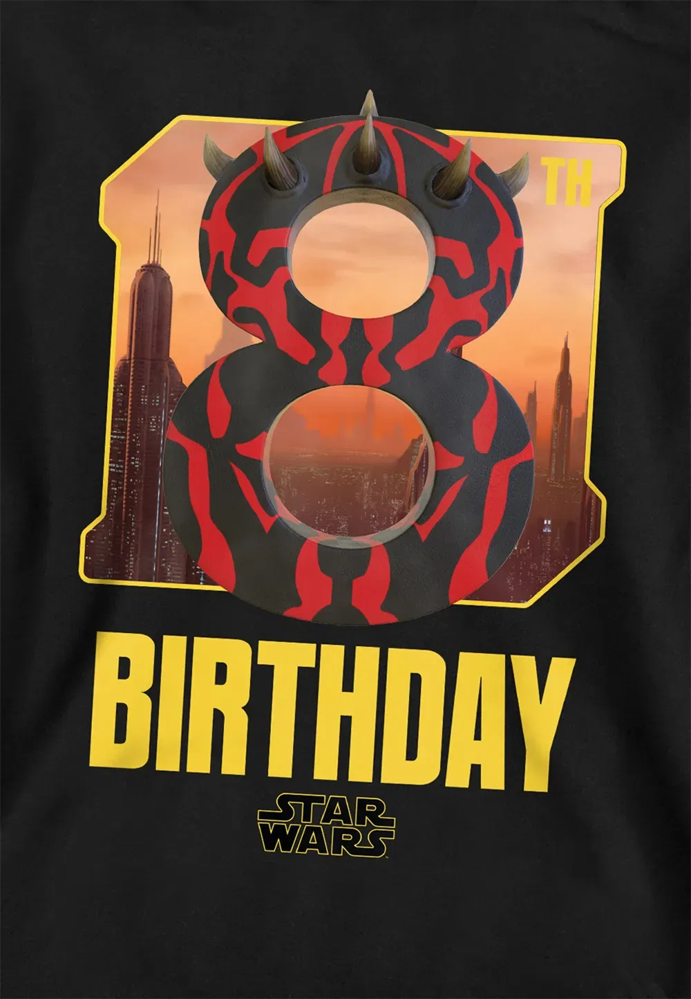 Детский худи Star Wars Darth Maul Disney, черный — фото 2