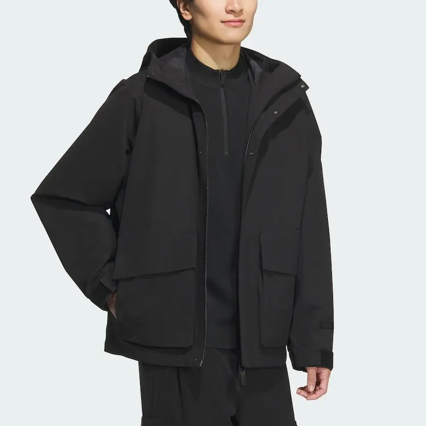 Adidas Теплая вязаная куртка мужская черная, Black — фото 4