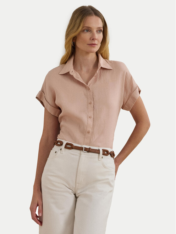 

Свободная рубашка 200699152053 Lauren Ralph Lauren, розовый