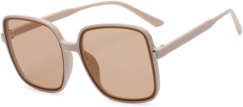 

1 шт. Винтажные прямоугольные солнцезащитные очки с градиентным переходом цвета, унисекс, модные солнцезащитные очки с защитой от УФ-излучения UV400 WNCKSQ, Style2-beige