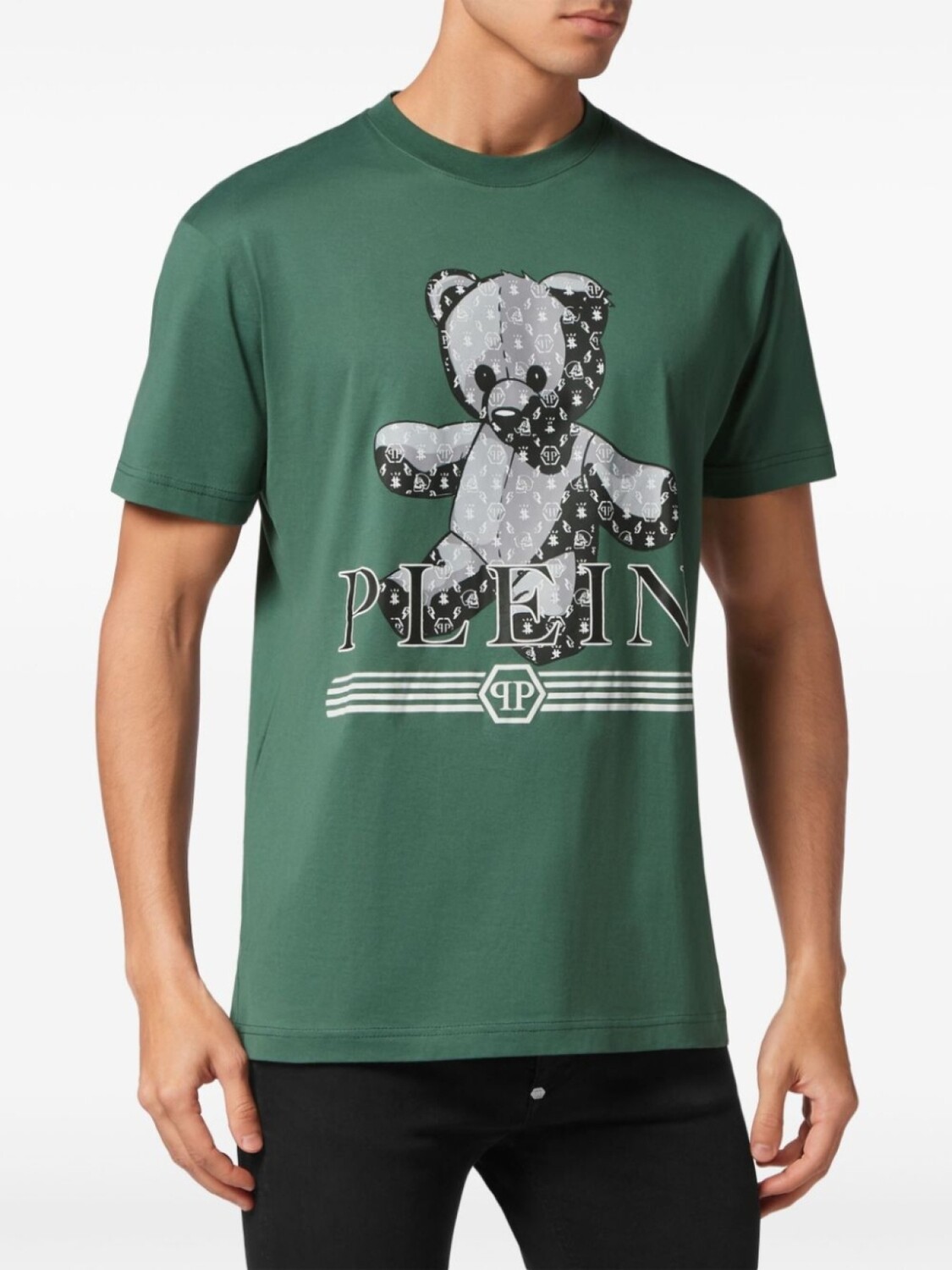 

Philipp Plein футболка Teddy Bear, зеленый