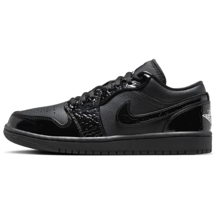 Кроссовки Air Jordan 1 Vintage Basketball Shoes Women's Low-top Black, черный