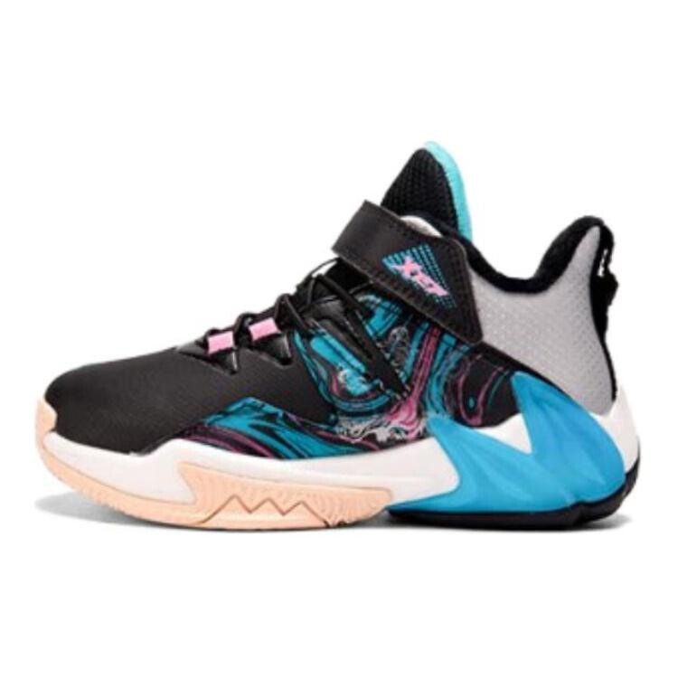 

Детские баскетбольные кроссовки GS High-top Black/Smart Blue Xtep, черный/синий