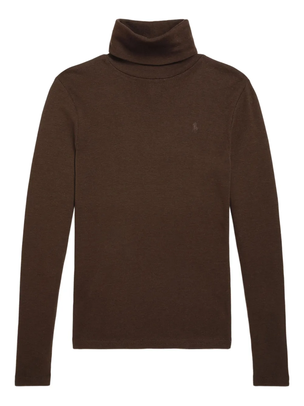 

Лонгслив с высоким воротником POLO RALPH LAUREN KIDS, коричневый